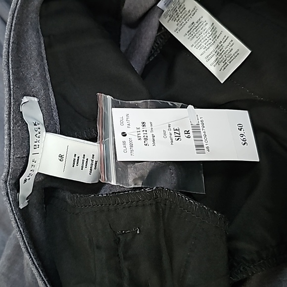 White House Black Market Grey Trousers NWT 6R  "G" - Picture 6 of 6